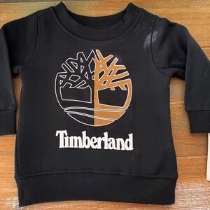 Timberland Kids Black and Brown Logo Sweatshirt